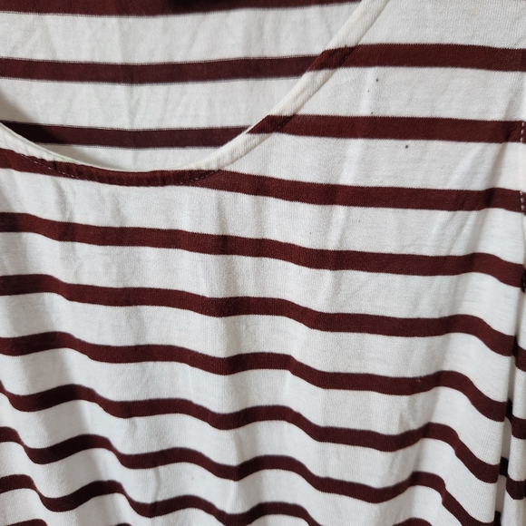 H&M stripped white and brown dress Size S - Picture 4 of 6